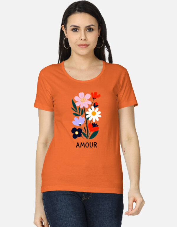 Amour Classic Typography T-Shirt for Girls