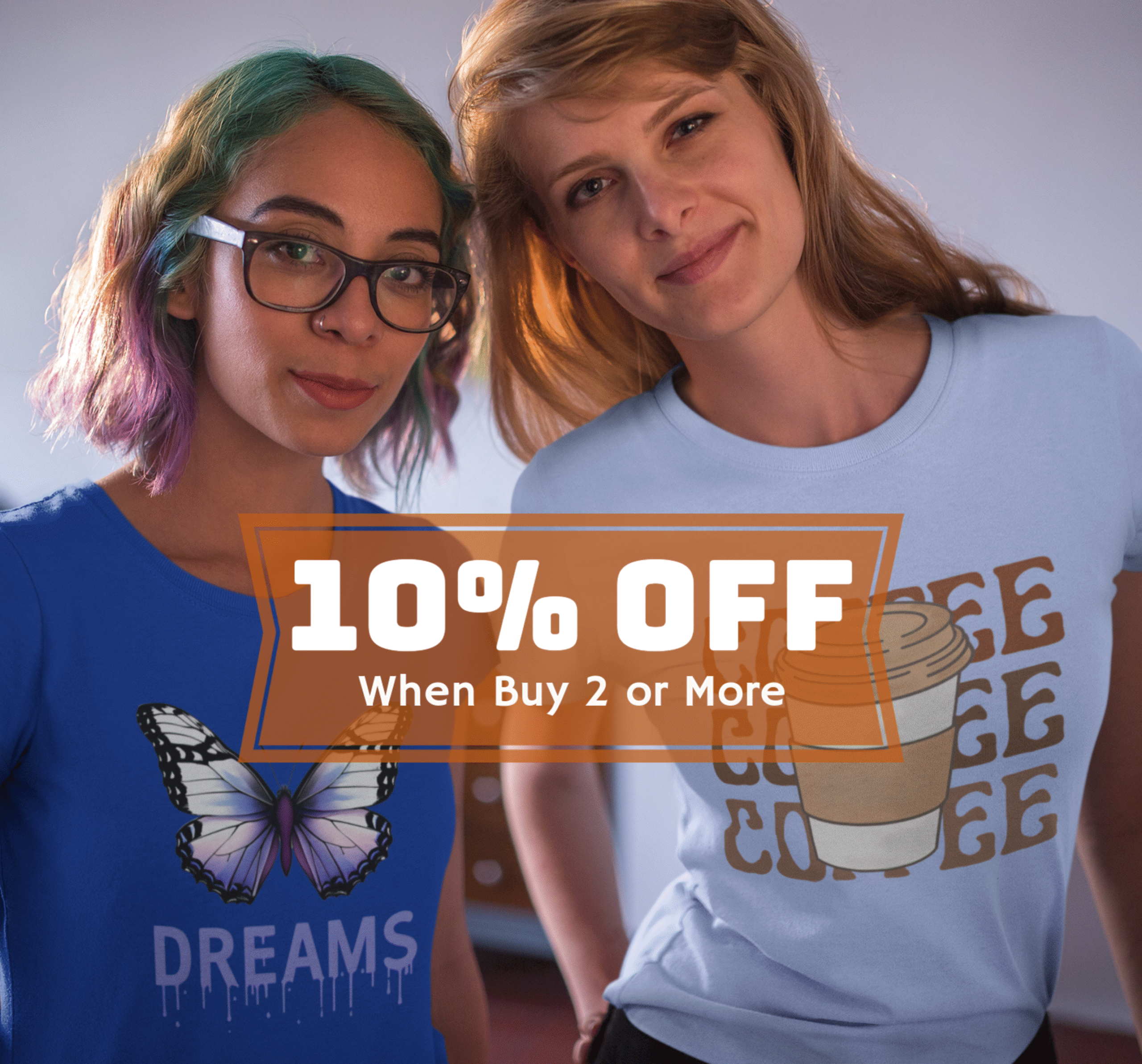 10% off banner